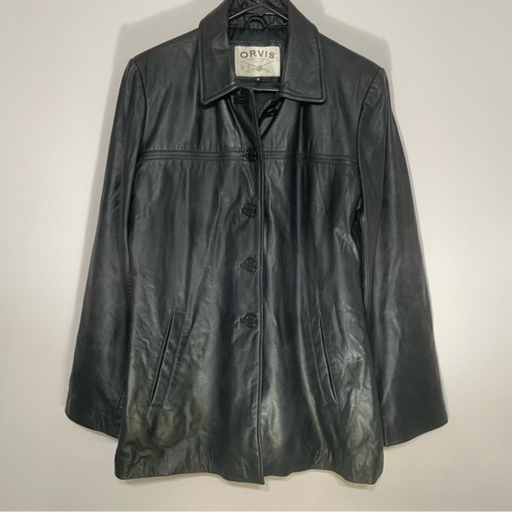 Vintage Orvis Dark Leather Jacket
